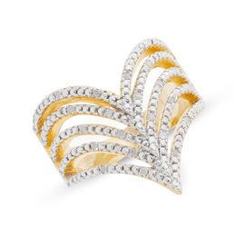 Diamond V Ring, , large