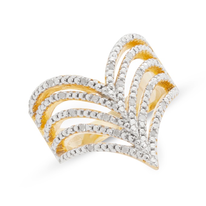 Diamond V Ring, , large
