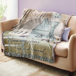Amazing Grace Tapestry Throw, , large