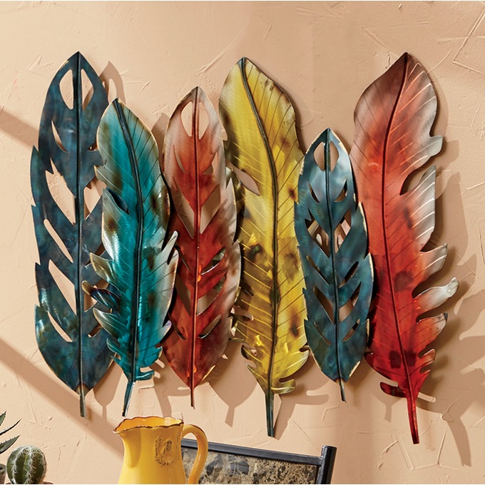 Multicolored Feather Wall Decor Seventh Avenue