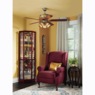 Tessa Lighted Display Corner Curio Cabinet with Glass Shelves and Mirrored Back, , large