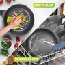 Granitestone 6-Piece Cast Aluminum Stackable Cookware Set, , large