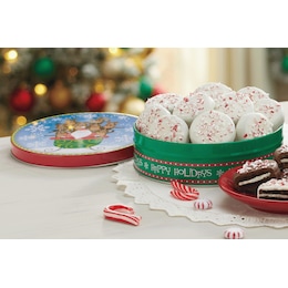 White Dipped Peppermint Cookies, , large