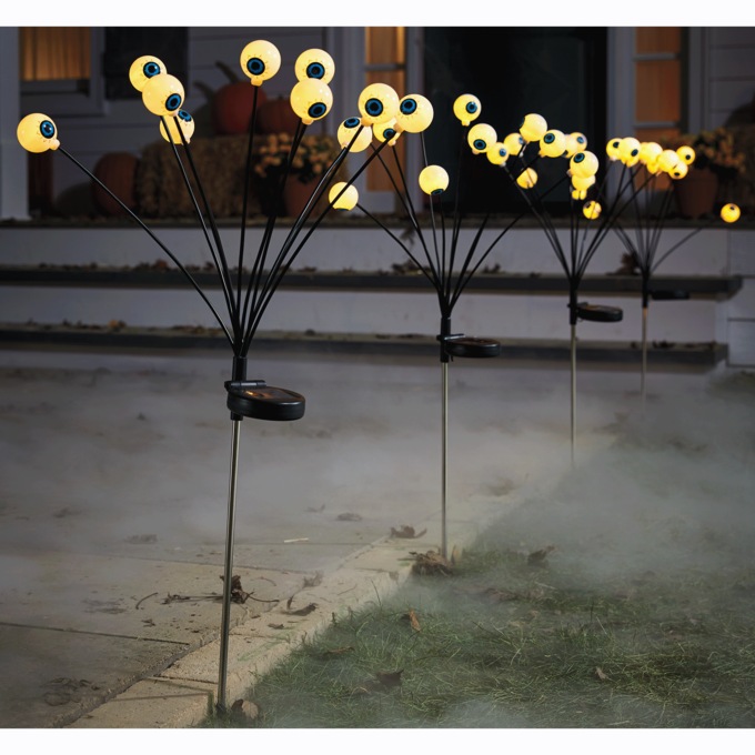 Set of 4 Solar Eyeball Stakes, , large