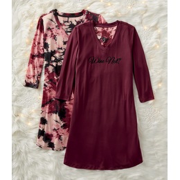 2-Pack Wine Not Nightshirt, , large