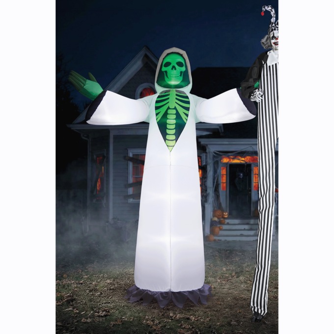 12' Giant Scary Inflatable, White, large