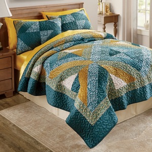 Vera Velvet Patch Quilt, , large