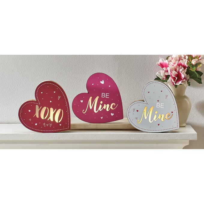 Lit Conversation Heart Decor, , large