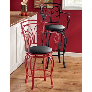 Scroll Arm Counter Stool, , large
