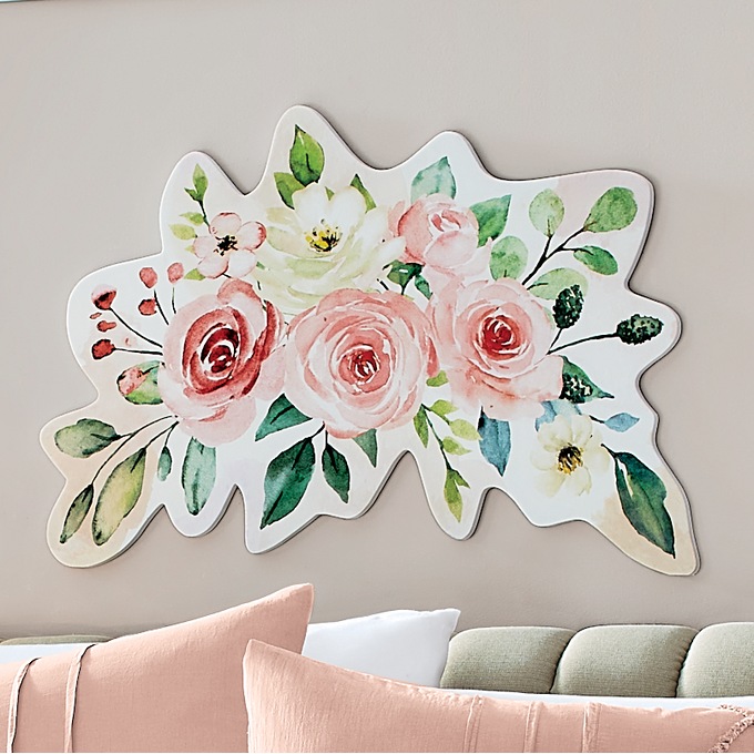 Figural Floral Wall Art, , large