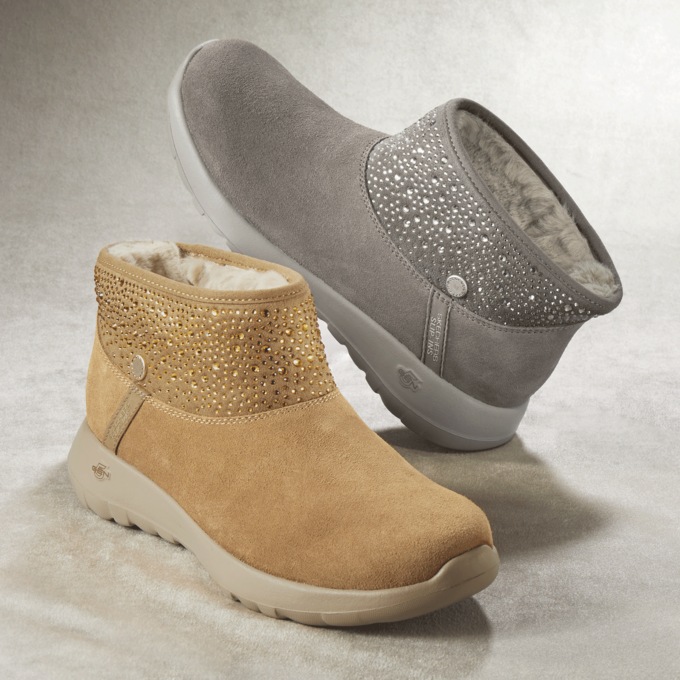 Skechers Women's Martha Stewart Slip-Ins On The Go Joy So Glam Boot, , large