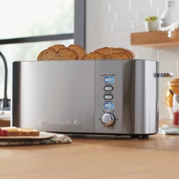Elite Gourmet Long Slot 4-Slice Toaster, , large