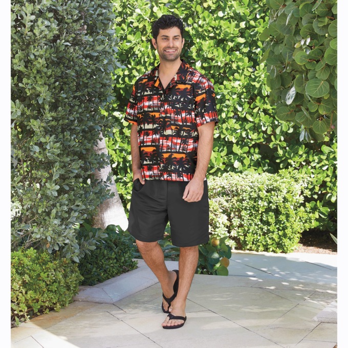 Outdoor Short-Sleeve Camp Shirt, , large