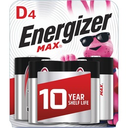 Energizer Max 4-Pack D Batteries, , large