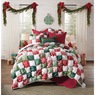 Holiday Oversized Puff Quilt, Sham and Pillow, , large
