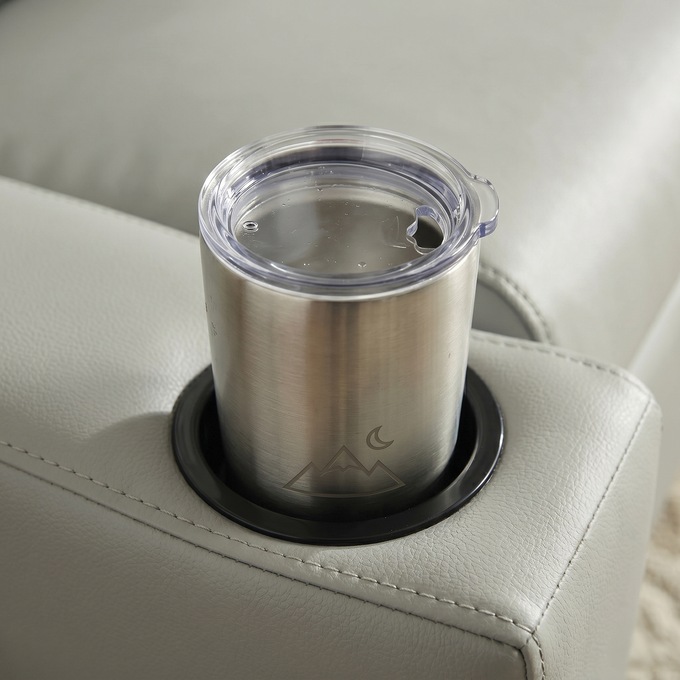 Youth Recliner with USB Ports, Tan, large