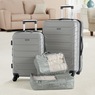 Wrangler 4-Piece Luggage & Packing Cubes Set, , large