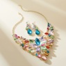 Crystal Shapes/Bib Necklace & Earrings Set, , large