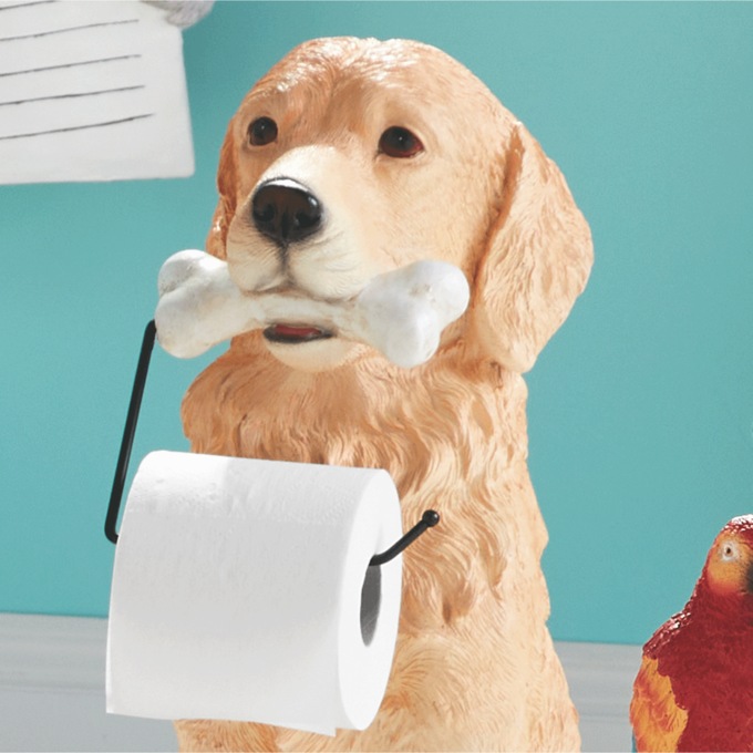 Dog Toilet Paper Holder, , large