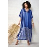 Chi Women's Long Caftan with Regal Border Print, , large