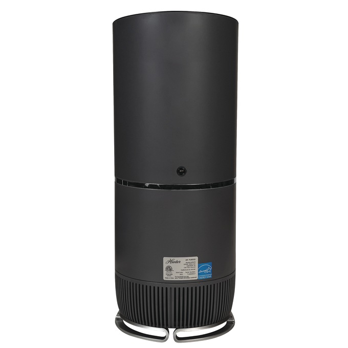 Hunter HP670 Large Tower HEPA Air Purifier, Black, large