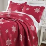 Embroidered Snowflake Sham, , large