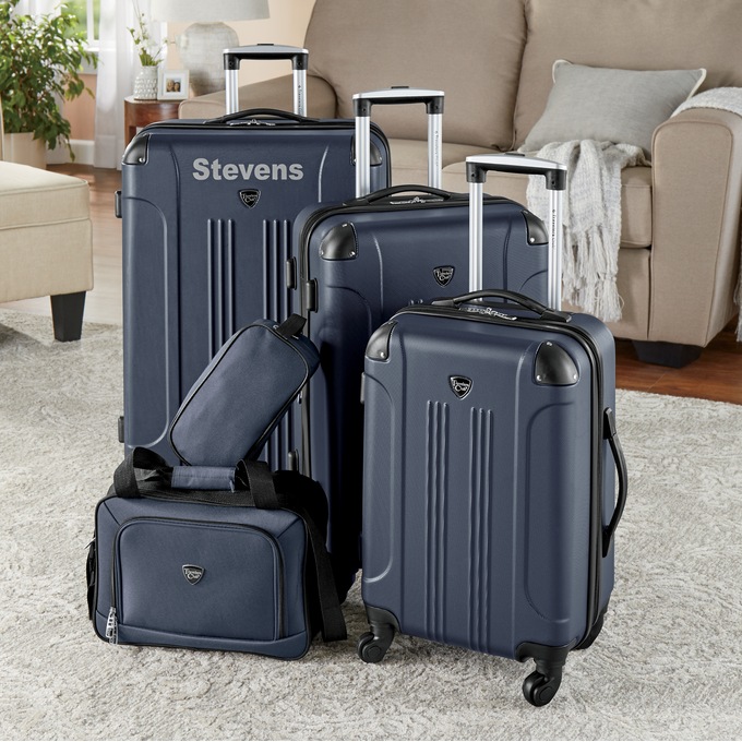 Travelers Club Chicago Plus 5-Piece Expandable Luggage Set, , large
