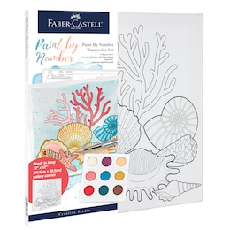 Faber-Castell Paint-by-Number Watercolor Set, , large