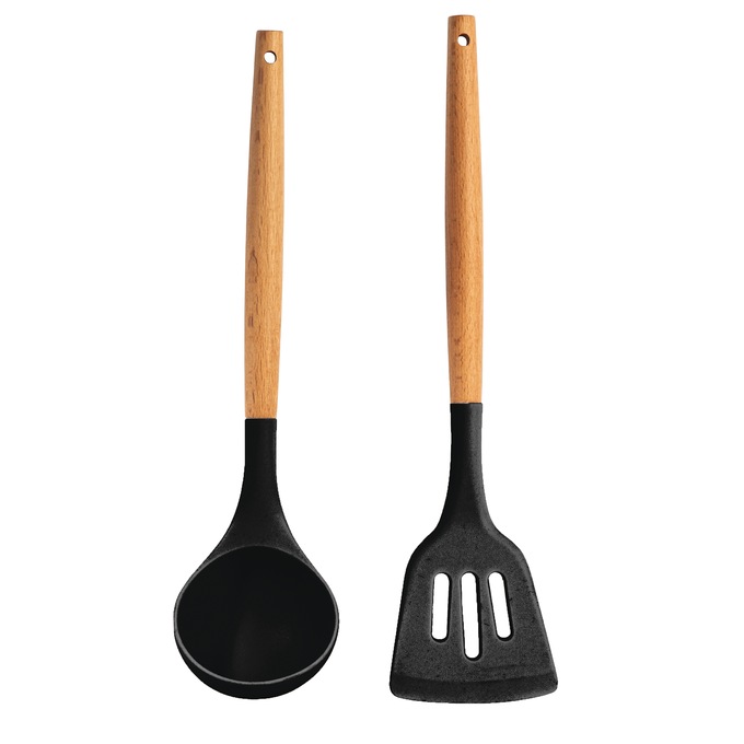 Gotham Steel 18-Piece Detachable Handle Cookware Set, Black, large