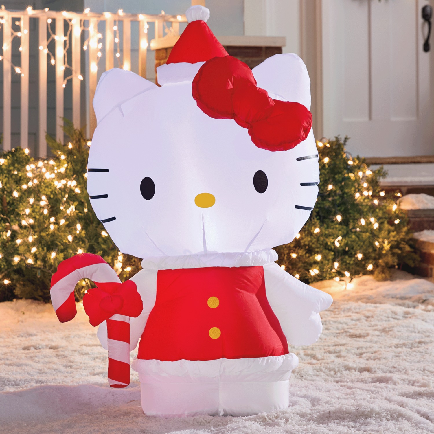 airblown inflatables christmas hello kitty with red dress sanrio Airblown Inflatables Christmas Hello Kitty with Red Dress Sanrio