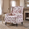 Toile Wingback Recliner, , large