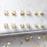 Cubic Zirconia 6-Pair Earring Set, , large