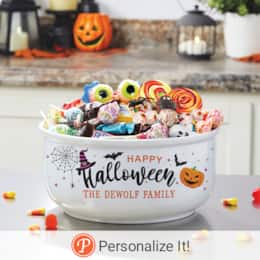Personalized Halloween Treat Bowl, , large