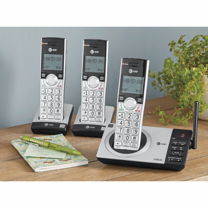 AT&T 3-Handset Cordless Answering System with Smart Call Blocker, , large