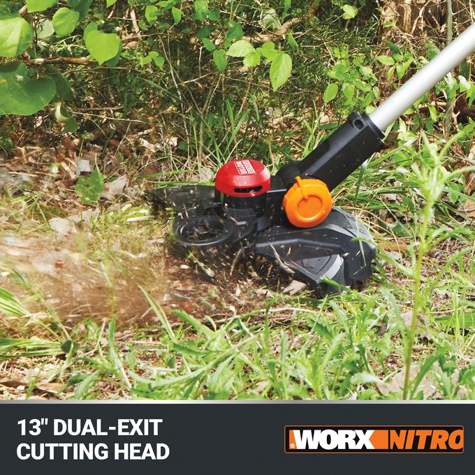 Worx Nitro 20V Brushless 13-Inch Cordless String Trimmer, , large