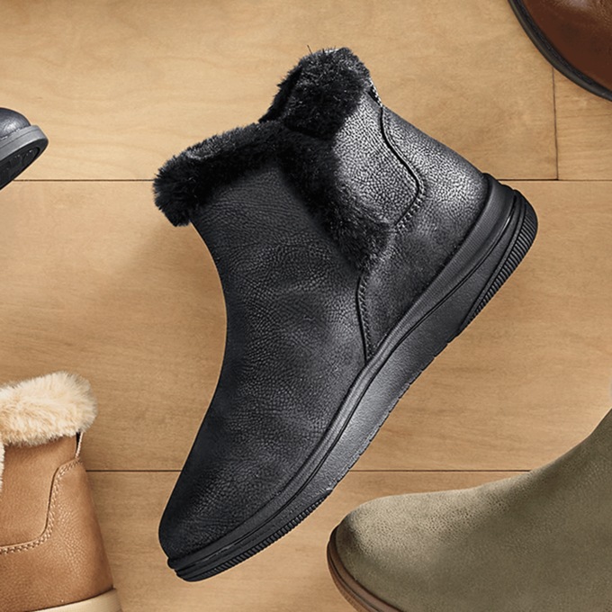 Clarks Breeze Faux-Fur Bootie, , large