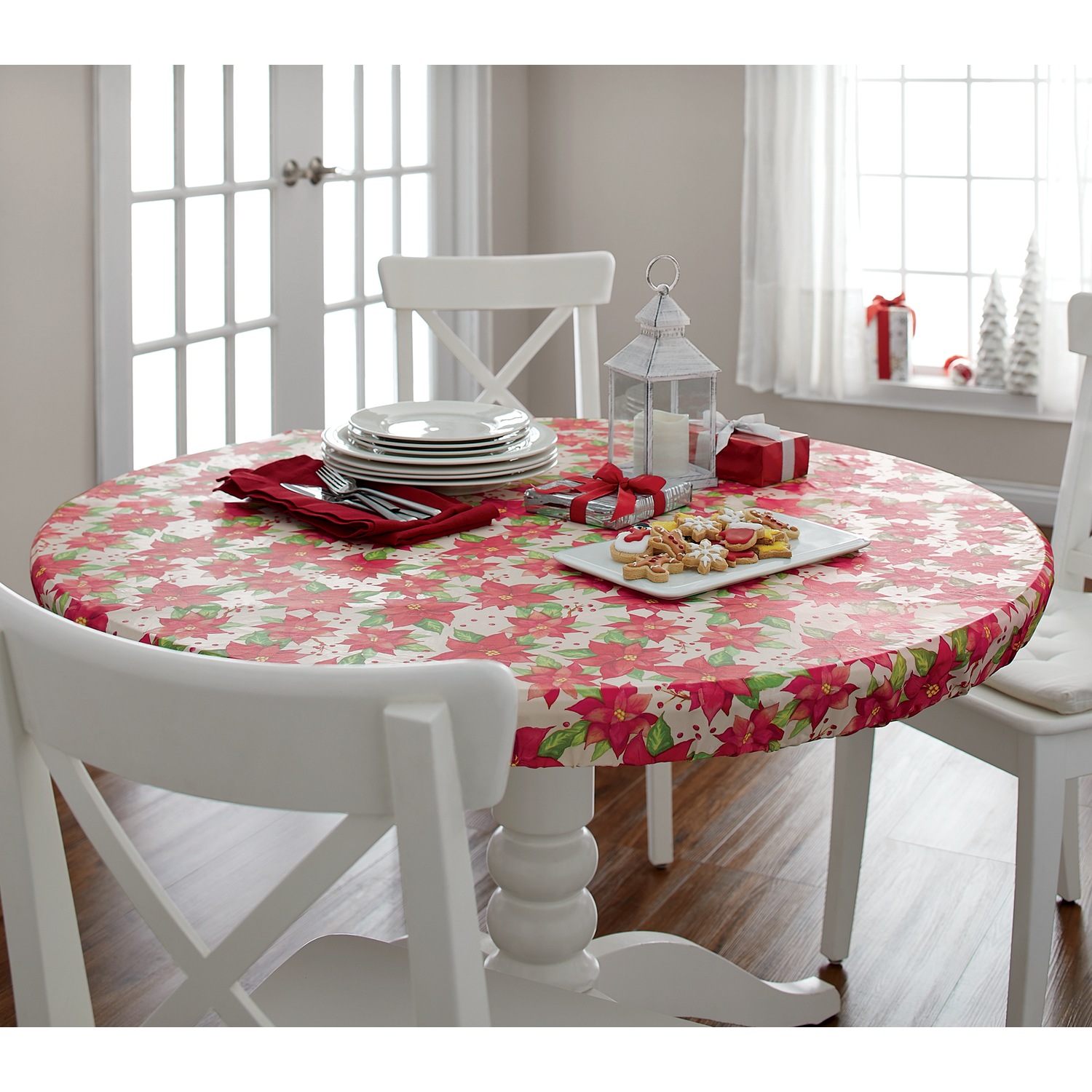 Retro Round Fitted Table Cover Seventh Avenue