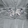 Elegant Fit-and-Flare Sparkling Jacket  Dress with 3/4 Sleeve, Silver, large