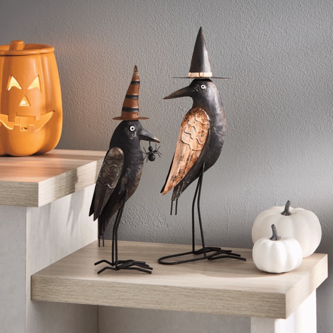 Set of 2 Metal Crows | Seventh Avenue