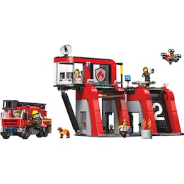 LEGO City Fire Station With Fire Truck, , large