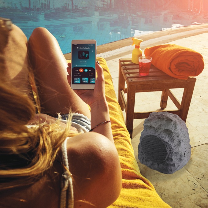 Outdoor Wireless Rock Speakers, , large