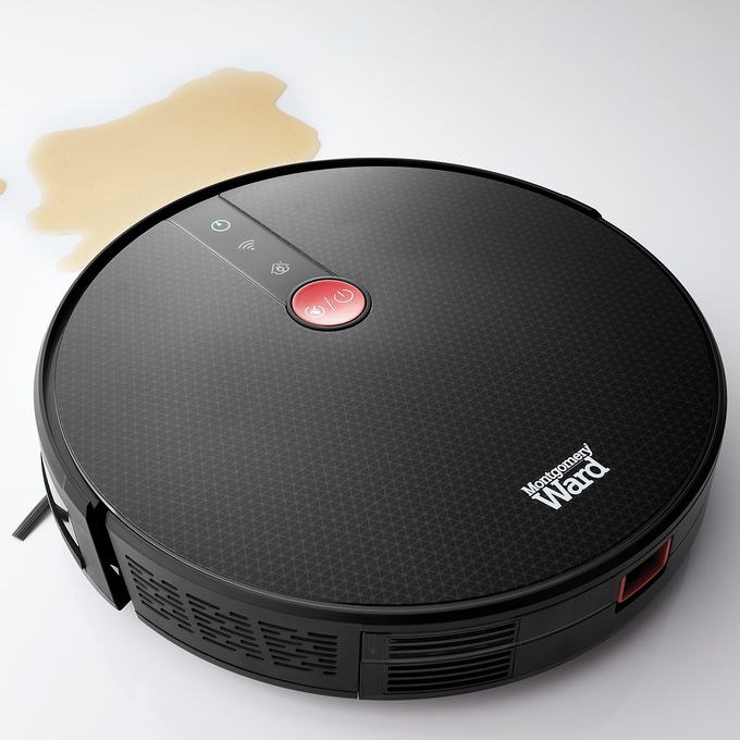 Montgomery Ward Robot Vac and Mop with Wi-Fi and Replacement Filter Kit, , large