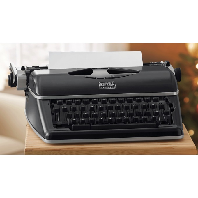 Royal Classic Manual Typewriter, Black, large