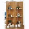 Shutter Room Screen With Shelves, Woodtone, large