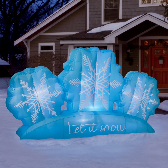 Inflatable Snowflake Trio, , large