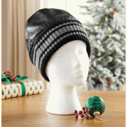 Men&#39;s Leather Skully, , large