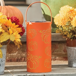 Solar Harvest Pumpkin Lantern, , large