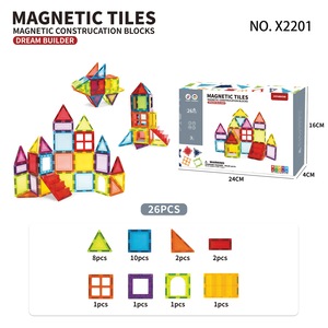 26-Piece Magnetic Tiles Dream Builder Construction Blocks, , large