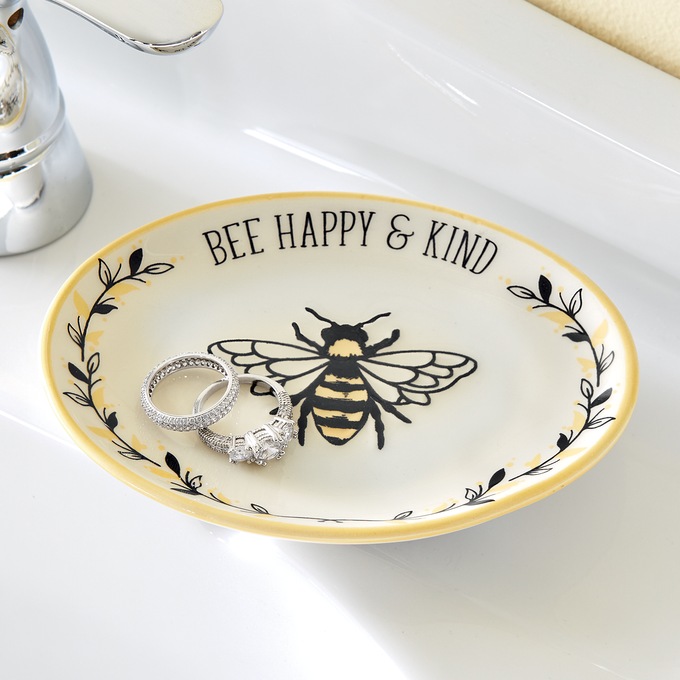 Bee Happy and Kind Soap Dish, , large