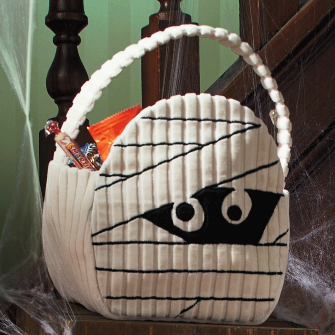 Cloth Halloween Baskets, , large